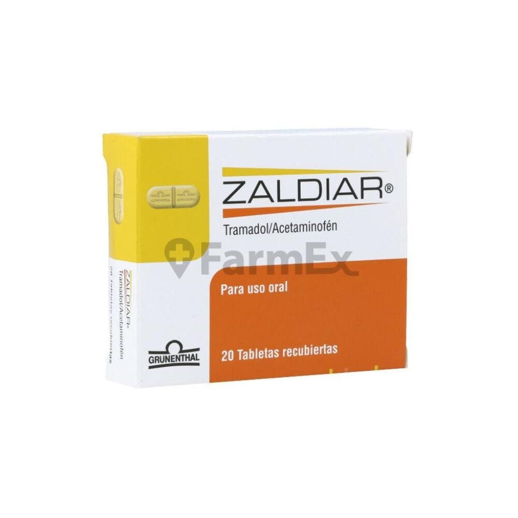 Zaldiar 37,5 mg / 325 mg x 20 comprimidos susc-1 de 4 meses Farmex-Suscripciones-Persistente